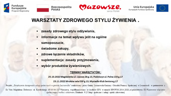 Warsztaty zdrowego stylu żywienia